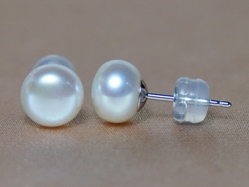 14K zlaté napichovací perlové náušnice WSE14WG 14K zlaté napichovací perlové náušnice WSE14WG