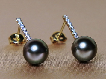 Zlaté náušnice s perlami  WW015YE-T Zlaté náušnice s perlami  WW015YE-T