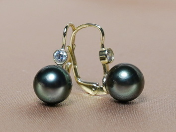 Zlaté náušnice s perlou DS222YE-TAA+ Zlaté náušnice s perlou DS222YE-TAA+