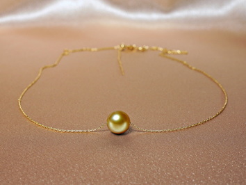 Zlatý náhrdelník 14K s perlou Jižního Pacifiku AAA GSP100B Zlatý náhrdelník 14K s perlou Jižního Pacifiku AAA GSP100B