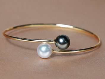 Zlatý perlový náramek WW08YB-AT Zlatý perlový náramek WW08YB-AT