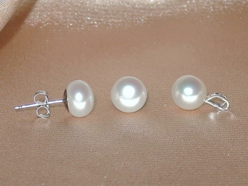 Zlatý perlový set z bílých říčních perel FPS200Pw-W Zlatý perlový set z bílých říčních perel FPS200Pw-W