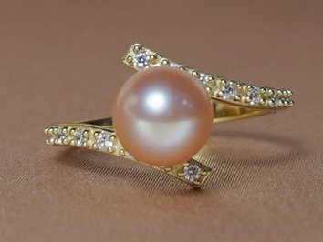 Zlatý prsten 14K s perlou BC029YFR-P Zlatý prsten 14K s perlou BC029YFR-P