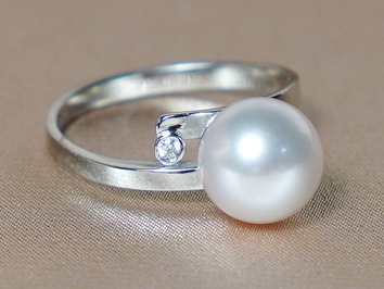 Prsten s perlou BC04WR-W Prsten s perlou BC04WR-W