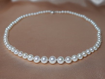 Perlový náhrdelník ve stříbře
