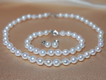 Perlový set akoya perly