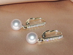 Set zlatých šperků s japonskými akoya perlami AAA BC110YS-A perlové náušnice BC024YE-A najvyššia AAA kvalita BC110YS-A