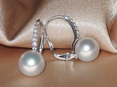 Šperky s perlami BC130WS-W perlové náušnice BC021WE-W najvyššia AAA kvalita BC130WS-W