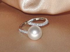 Šperky s perlami BC130WS-W prsteň s perlou BC029WR-W najvyššia AAA kvalita BC130WS-W