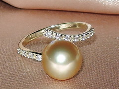 Šperky s perlami BC130YS-G prsteň s perlou BC029YR-G najvyššia AAA kvalita BC130YS-G