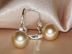 Šperky s perlami BC140YS-G náušnice s perlami BC022YE-G najvyššia AAA kvalita BC140YS-G