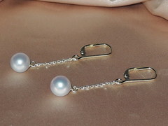 Šperky s perlami BC160YS-W perlové náušnice BC020YE-W najvyššia AAA kvalita BC160YS-W