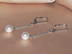 Šperky s perlami BC160WFS-W Perlové náušniceBC020WFE-W BC160WFS-W