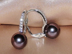 Šperky s perlami BC130WFS-B Perlové náušnice BC021WFE-B BC130WFS-B