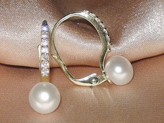 Šperky s perlami BC170YBS-W perlové náušnice BC021YBE-W BC170YBS-W