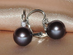 Šperky s perlami BC140SS-B Perlové náušnice BC022SE-B BC140SS-B