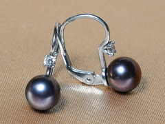 Perlové náušnice pravé říční perly BC022SE-B Perlové náušnice BC022SE-B-1.JPG BC022SE-B