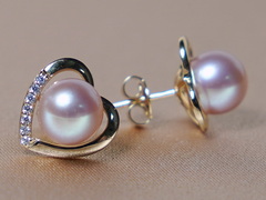 Set šperků z růžových říčních perel WW013YS-FP Perlové náušnice ružové perly WW013YE-FP-1.JPG WW013YS-FP