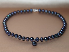 Perlový náhrdelník černé říční perly AAA NRSNP7585AAAbK Perlový náhrdelník čierne riečne perly NRSNP7585AAAbK.1.JPG NRSNP7585AAAbK