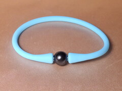 Perlový náramek na léto černá perla SPB001FB Perlový náramok SPB001FB bledomorý.jpg SPB001FB