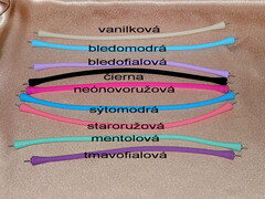 Perlový náramek na léto černá perla SPB001FB Perlový náramok SPB001FB farby.jpg SPB001FB