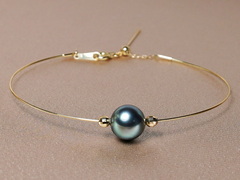 Zlatý náramek 18K s tahitskou perlou AAA WW07YB-T Perlový náramok WW07YB-T-1.JPG WW07YB-T