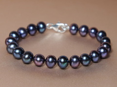 Perlový náramek černé říční perly NRSB7585AAAbAE Perlový náramok čierne riečne perly NRSB7585AAAbAE.1.JPG NRSB7585AAAbAE