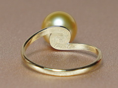Zlatý prsten s perlou Jižního Pacifiku BC028YR-G Prsteň s perlou BC028YR-G-2.JPG BC028YR-G