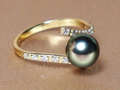 Zlatý prsten 14K s tahitskou perlou a brilianty BC029YR-T Prsteň s perlou BC029YR-T.1.JPG BC029YR-T