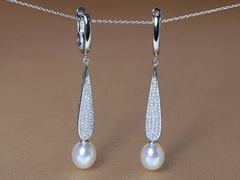 Stříbrné perlové náušnice visací PE2283SH Strieborné perlové náušnice PE2283SH.1.JPG PE2283SH