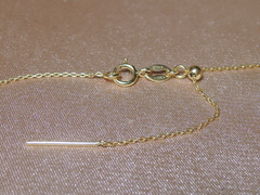 Set šperků z říčních perel ve 14K zlatě FPSET095AAAyL Zlatá retiazka s nastaviteľnou dĺžkou AUCHP004.jpg FPSET095AAAyL