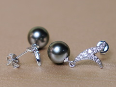 Náušnice s tahitskými perlami ve 14K zlatě WW06WVE-T Zlaté napichovacie perlové náušnice WW06WVE-T-1.JPG WW06WVE-T