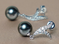 Náušnice s tahitskými perlami ve 14K zlatě WW06WVE-T Zlaté napichovacie perlové náušnice WW06WVE-T-2.JPG WW06WVE-T