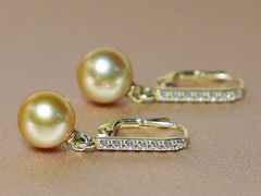 Zlaté náušnice 14K s perlami Jižního Pacifiku BC024YE-G Zlaté náušnice 14K s perlami Južného Pacifiku BC024YE-G.2.JPG BC024YE-G