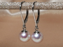 Zlaté náušnice 14K s růžovými perlami GA014WFE-P Zlaté náušnice s perlami GA014WFE-P-1.JPG GA014WFE-P