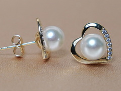 Set šperků z říčních perel ve14K zlatě WW013YS-FW Zlaté náušnice s perlou WW013YE-FW-1.JPG WW013YS-FW