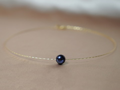 Zlatý náhrdelník s černou perlou WW01YN-FB Zlatý náhrdelník s čiernou perlou WW01YN-FB-1.JPG WW01YN-FB