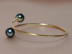 Zlatý náramek 18K s tahitskými perlami AAA TPB100y-B Zlatý náramok 18K s tahitskými perlami AAA.1.JPG TPB100y-B