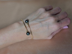 Zlatý náramek 18K s tahitskými perlami AAA TPB100y-B Zlatý náramok 18K s tahitskými perlami AAA.2.JPG TPB100y-B