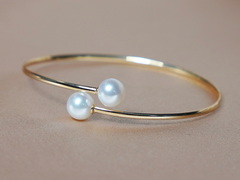 Zlatý náramek 18K s říčními perlami AAA WW08YB-WW Zlatý náramok s perlami WW08YB-WW.1.JPG WW08YB-WW