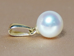 Zlatý přívěsek 14K s říční perlou RPP002wM Zlatý prívesok s bielou riečnou perlou RPP002wM.1.JPG RPP002wM