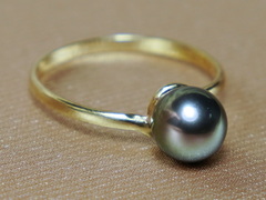 Zlatý prsten 14K s tahitskou perlou AAA BC028YR-T Zlatý prsteň s tahitskou perlou BC028YR-T-1.JPG BC028YR-T